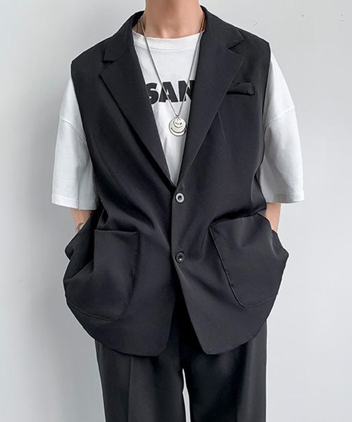 「Anchor Smith」 ジレ FREE ブラック メンズ_画像3