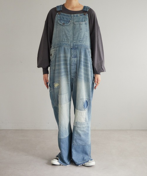 「etsinta」 オーバーオール ONE SIZE インディゴブルー レディース_画像2