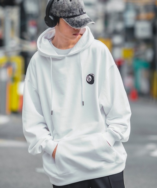 「SIDEWAY STANCE」 プルオーバーパーカー LARGE ホワイト メンズ_画像7