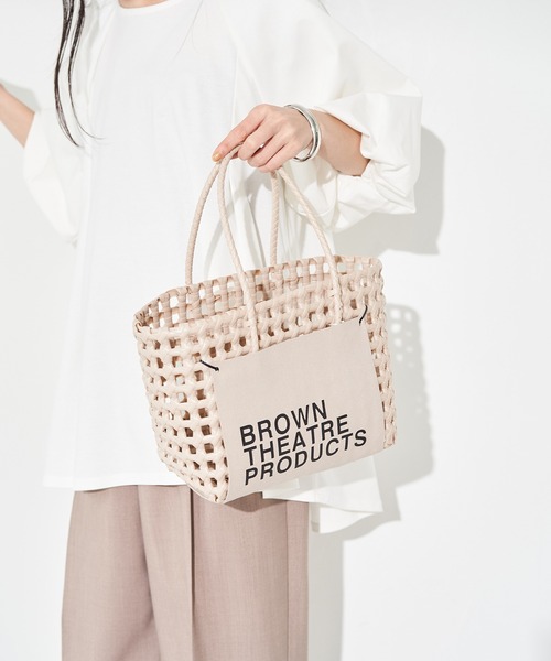 「BROWN THEATRE PRODUCTS」 かごバッグ FREE ベージュ系その他 レディース_画像3