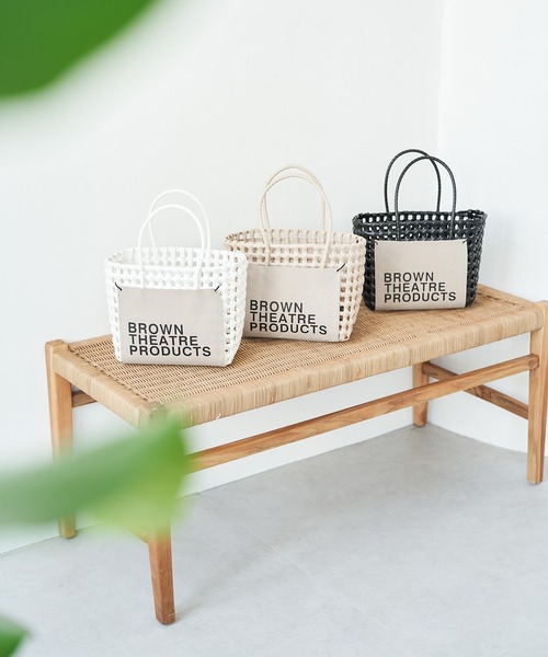 「BROWN THEATRE PRODUCTS」 かごバッグ FREE ベージュ系その他 レディース_画像5