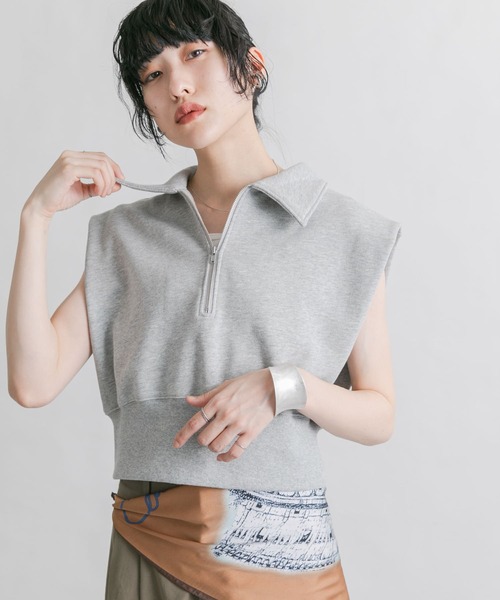 「KBF」 スウェットカットソー ONE ネイビー レディース_画像8