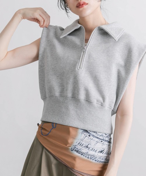 「KBF」 スウェットカットソー ONE ネイビー レディース_画像9