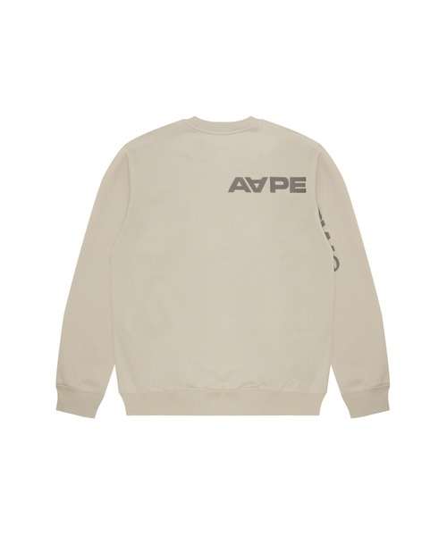 「AAPE BY A BATHING APE」 スウェットカットソー LARGE ブラック メンズの画像