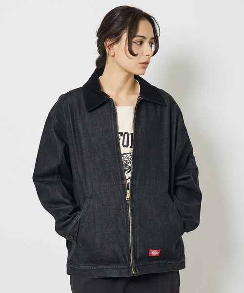 Dickies フード付きジャケット M ダークデニム Dickies（ディッキーズ） シャツジャケット パーカーフード付き ダック
