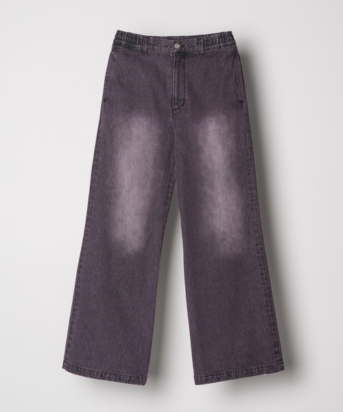 「AIVER」 デニムパンツ SMALL パープル メンズの画像