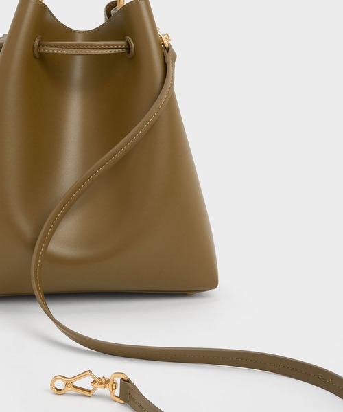 「CHARLES & KEITH」 2WAYバッグ L ダークブラック レディース