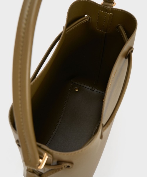 「CHARLES & KEITH」 2WAYバッグ L ダークブラック レディース