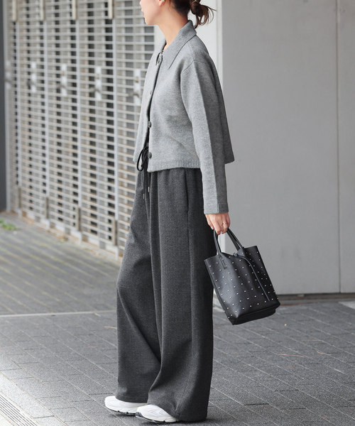 「JOURNAL STANDARD relume」 長袖カットソー FREE チャコールグレー レディースの画像