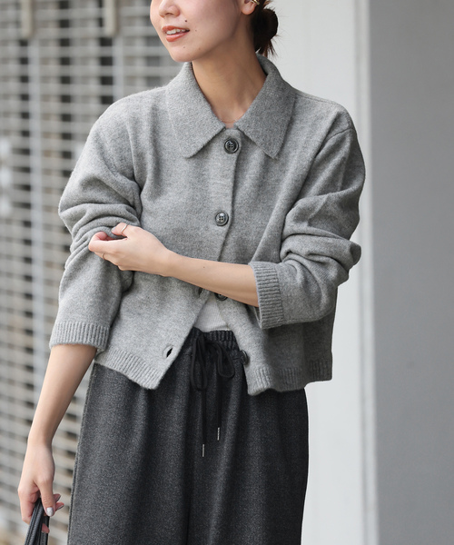 「JOURNAL STANDARD relume」 長袖カットソー FREE チャコールグレー レディースの画像
