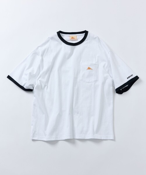 「FREAK'S STORE」 半袖Tシャツ LARGE グレイッシュベージュ メンズ_画像2