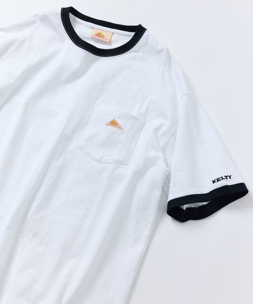 「FREAK'S STORE」 半袖Tシャツ LARGE グレイッシュベージュ メンズ_画像4