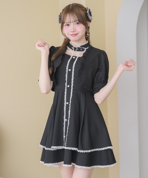 ROJITA（ロジータ） ワンピース ハートバックルボレロ風ワンピース