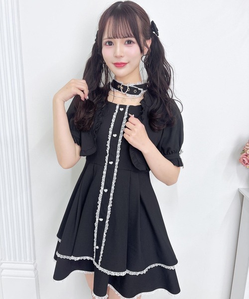 ROJITA（ロジータ） ワンピース ハートバックルボレロ風ワンピース