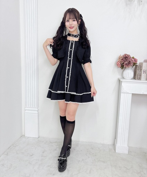 ROJITA（ロジータ） ワンピース ハートバックルボレロ風ワンピース