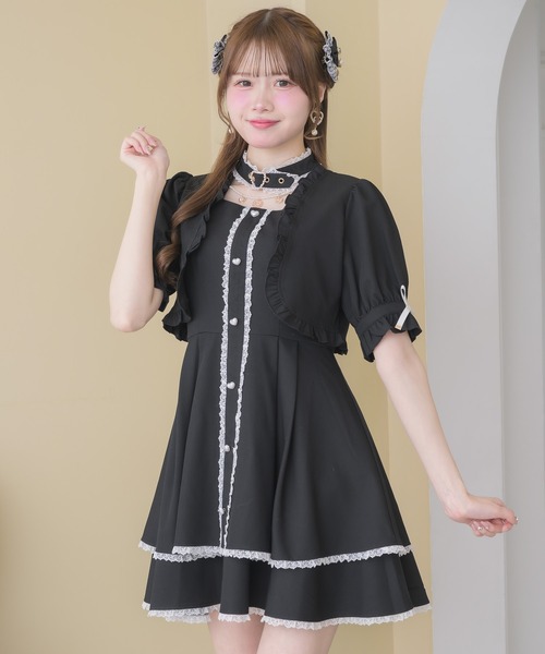 ROJITA（ロジータ） ワンピース ハートバックルボレロ風ワンピース