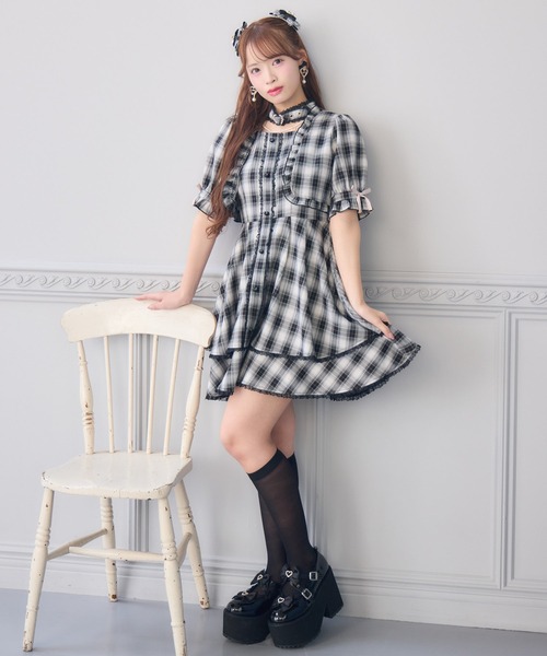 ROJITA（ロジータ） ワンピース ハートバックルボレロ風ワンピース