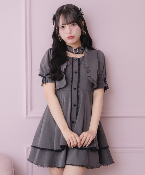 ROJITA（ロジータ） ワンピース ハートバックルボレロ風ワンピース