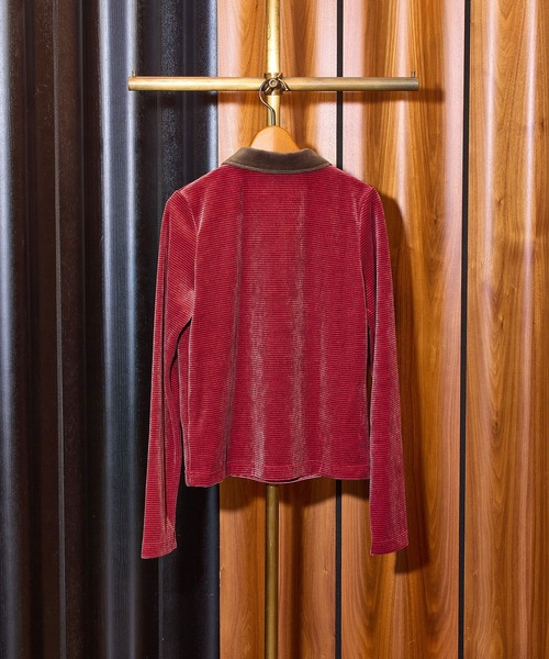「ROSE BUD」 「mici」長袖シャツ ONE SIZE レッド レディース_画像3