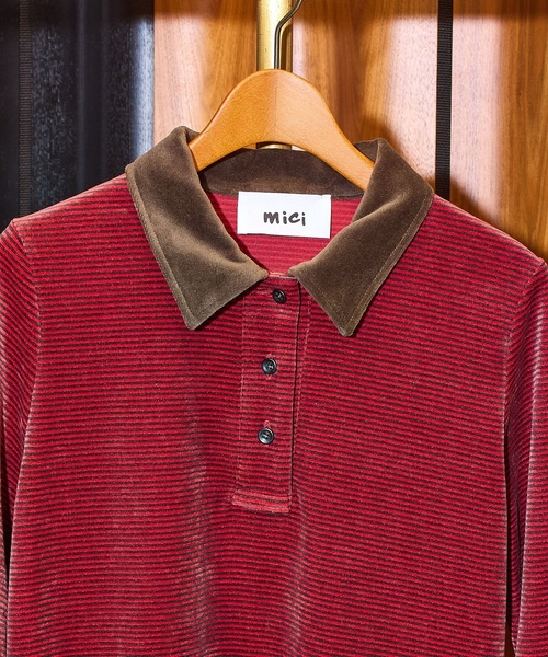 「ROSE BUD」 「mici」長袖シャツ ONE SIZE レッド レディース_画像4