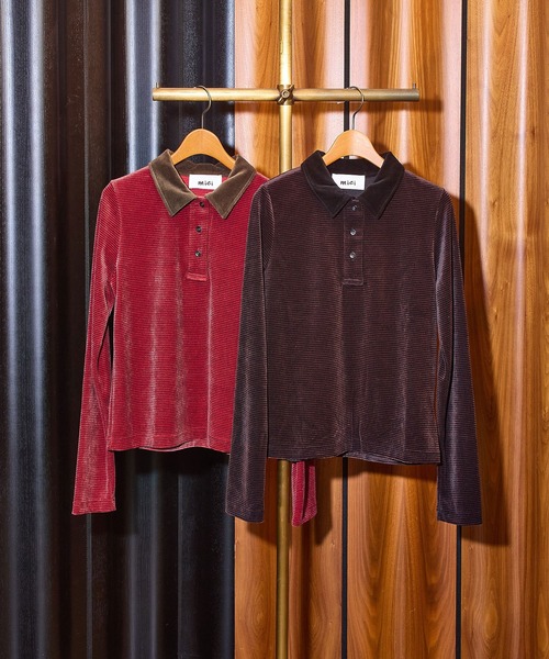 「ROSE BUD」 「mici」長袖シャツ ONE SIZE レッド レディース_画像7