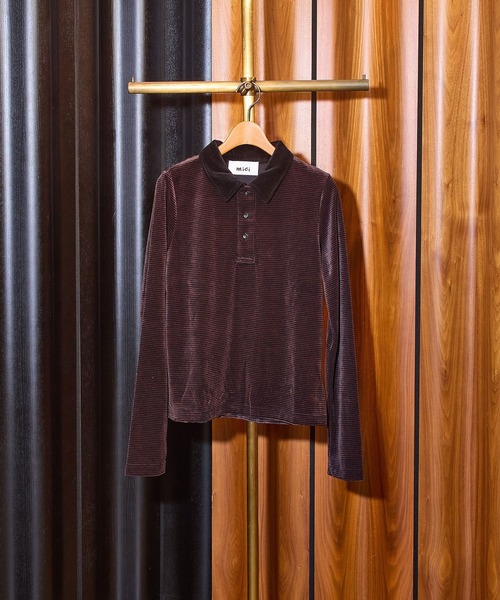 「ROSE BUD」 「mici」長袖シャツ ONE SIZE レッド レディース_画像9