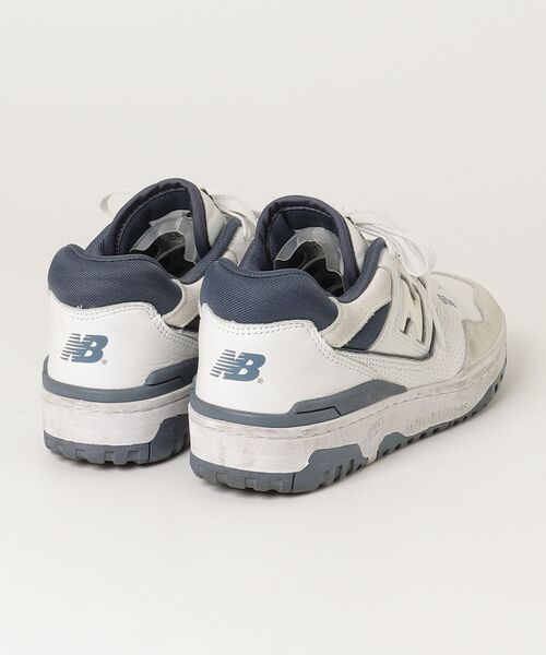 「New Balance」 ローカットスニーカー 24.5cm ホワイト メンズ_画像2