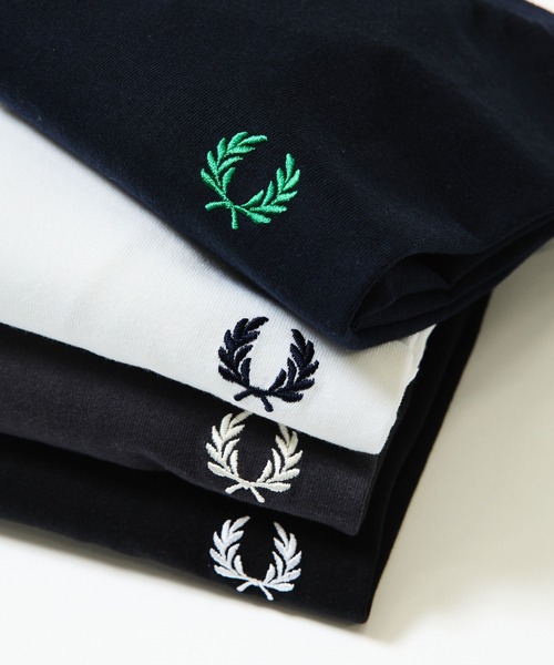 【 EDIFICE別注】FRED PERRY ロゴＴ　Sサイズ　ブラック FRED PERRY（フレッドペリー） tシャツ 「別注」FRED PERRY / ロゴ T