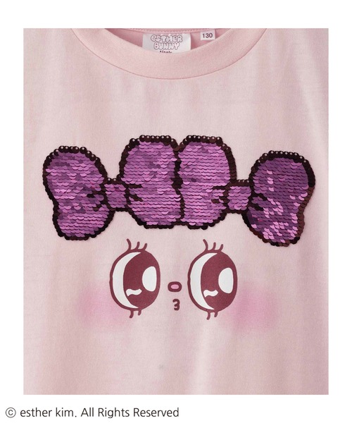 tシャツ EstherBunnyLittle エスターバニーリトル スパンコールTシャツ