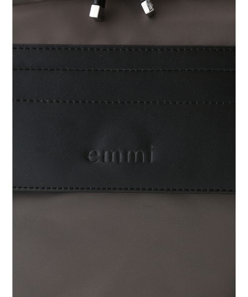 「emmi」 背嚢 F 暗灰色薄墨色 レディース