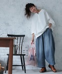 ワイドパンツ ジーンズ デニム デニムパンツ ...の詳細画像3