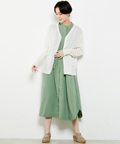 「MELROSE claire」 ニットカーディガン FREE ブルー レディース_画像9