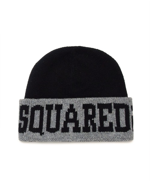 DSQUARED2 ブラック ニット帽 DSQUARED2（ディースクエアード） ニット帽 ニットキャップ 入学式