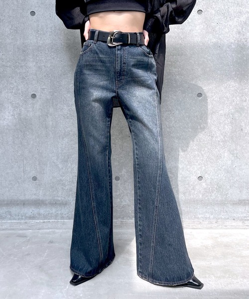 「PAGEBOY」 デニムパンツ MEDIUM ブルー レディース_画像8