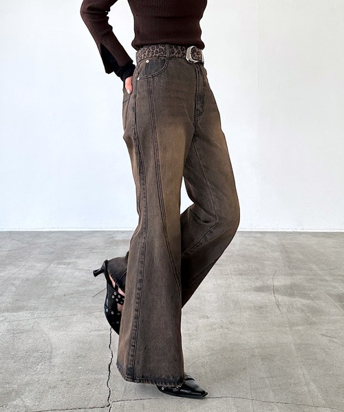 「PAGEBOY」 デニムパンツ MEDIUM ブルー レディース_画像9