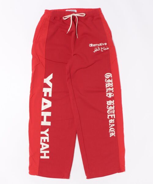 「RNA」 スウェットパンツ MEDIUM レッド レディース_画像2
