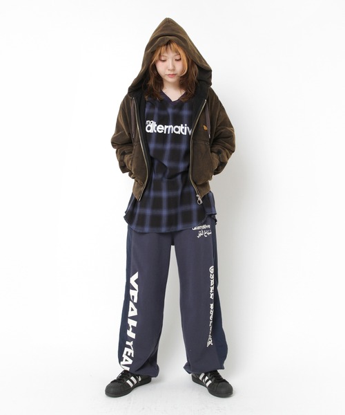 「RNA」 スウェットパンツ MEDIUM レッド レディース_画像7