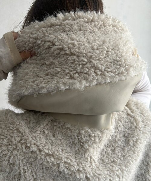 新品/レザレクション/ファーベスト DouDou（ドゥドゥ） ベスト ジレ 「WEB限定」ファーベスト レディース