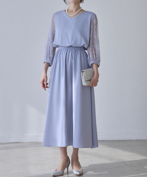 RiLi フラワーレースロングワンピース　ドレス　オケージョン　結婚式　披露宴 2026年最新】フラワーレースロングドレス riliの人気アイテム - メルカリ