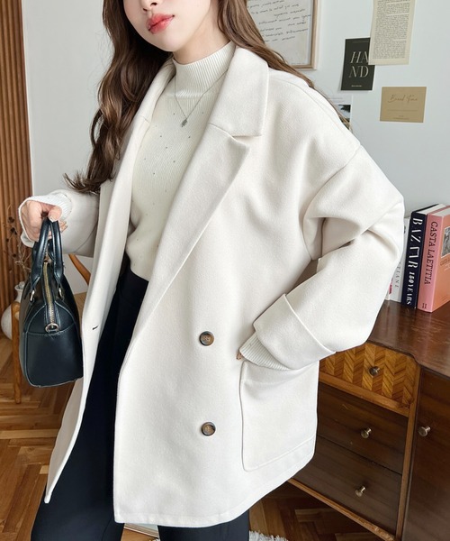 INTERFACTORY テーラードジャケット ルーズダブルジャケット INTER FACTORY（インターファクトリー）の「てる - LOOSE DOUBLE