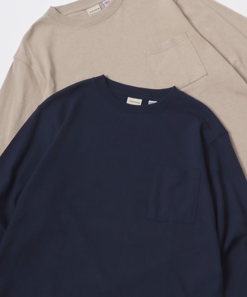 Goodwear（グッドウェア） tシャツ USAコットン 無地 ポケット クルー 