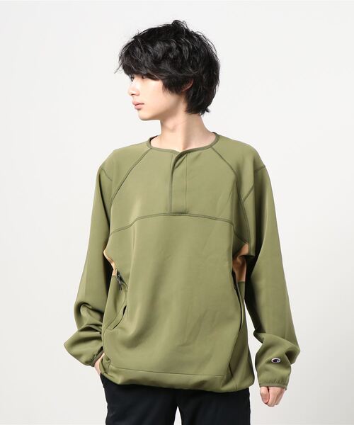 スウェット 【Champion/チャンピオン】メンズ ブラックエディション ロングスリーブスウェットシャツ スウェット 【Champion/チャンピオン】メンズ ブラックエディション ロングスリーブスウェットシャツ