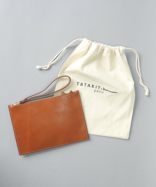 ポーチ 【 TATAKIT.m paris / タタキットエム 】CAT POUCH / キャットポーチ TATAKIT paris タタキットエム CAT POUCH MALIBU，アートカイブス