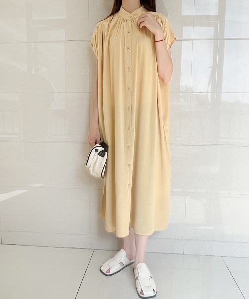 シャツワンピース フレンチスリーブシャツワンピース : ZOZOTOWN