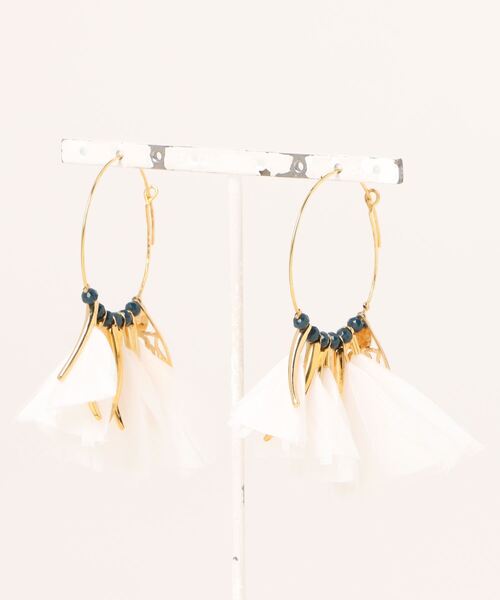 ガスビジュー　フェザーフープピアス GAS BIJOUX ピアス 「GAS BIJOUX/ガスビジュー」フェザーフープ