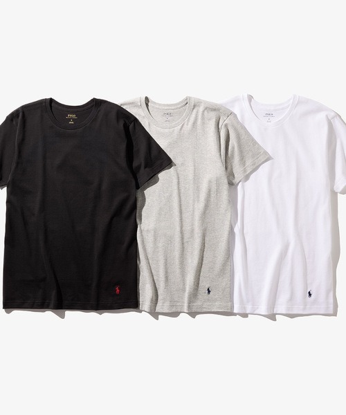 新作ポロラルフローレン 3パッククルーネックアンダーシャツ POLO RALPH LAUREN インナーシャツ 肌着 「POLO LAUREN