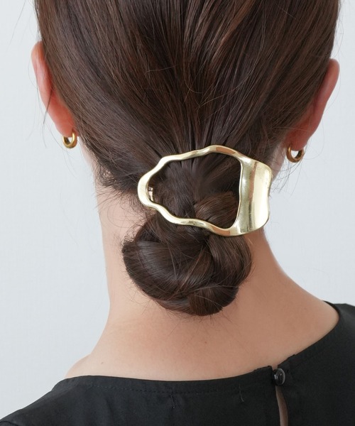 ヘアアクセサリー am987 ヘアクリップ 「 ammy. / エイミードット 」 ウェーブ トライアングル