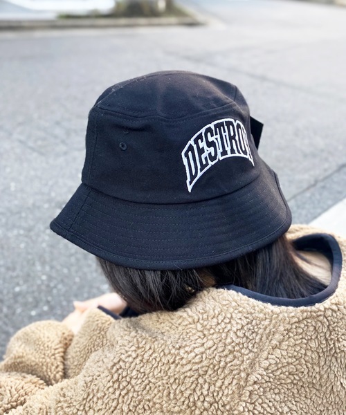 帽子 ハット レディース 「HUF」ハフ DESTROY REBUILD  BUCKET  デストロイ リビルド バケットハット HT00670｜zozo｜04