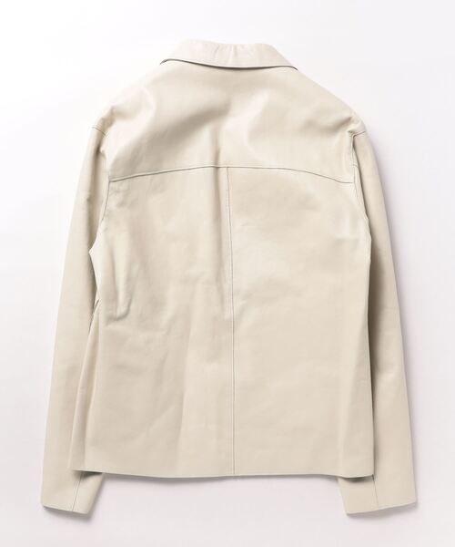 DESIGNWORKS 革ジャン ライダース ボタンレス シャツ型レザー