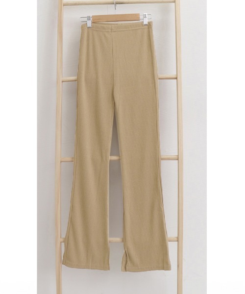 miniministore スラックス パンツ フレア レギンス サイド